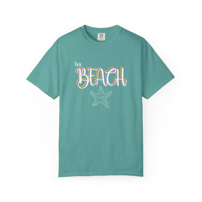 Hey Beach Shirt: Rainbow Summer Starfish Tee
