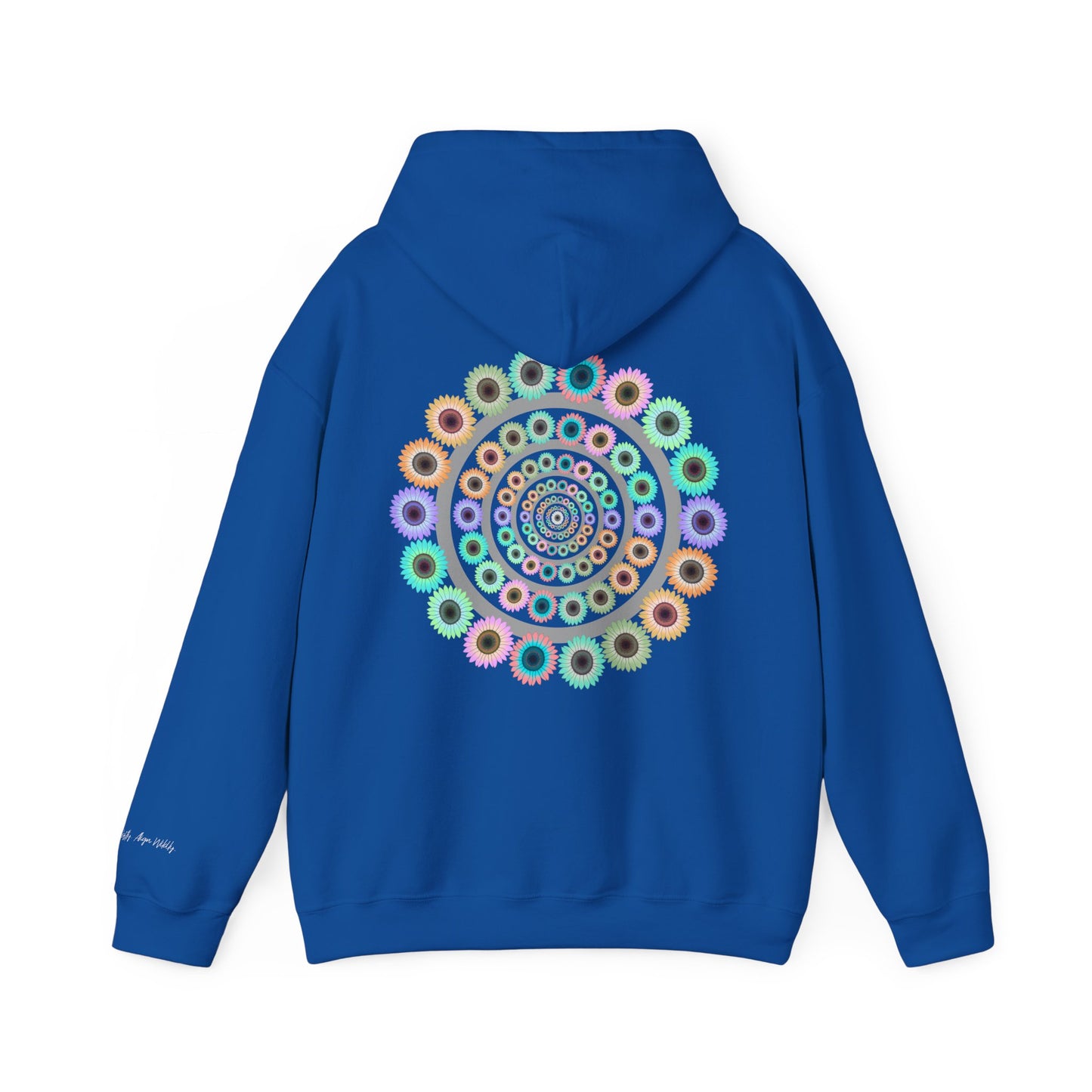 Bloom Softly Mandala Hoodie: Trippy Floral Festival Shirt