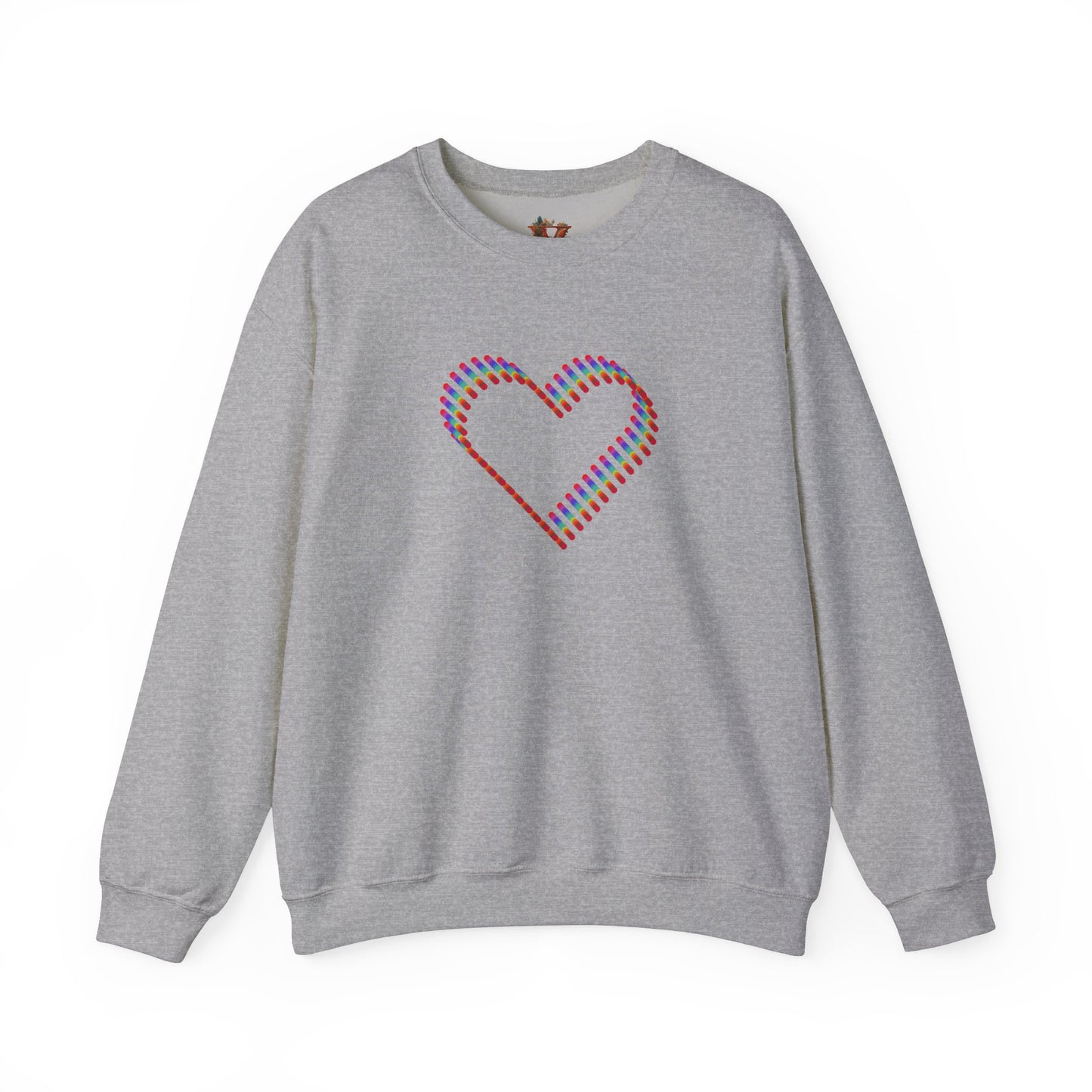 3D Colorful Heart Sweatshirt – Comfort and Artistry