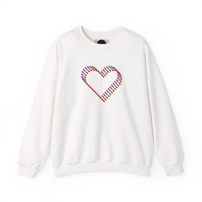 Rainbow Heart Sweatshirt: Autumn Pride Crewneck