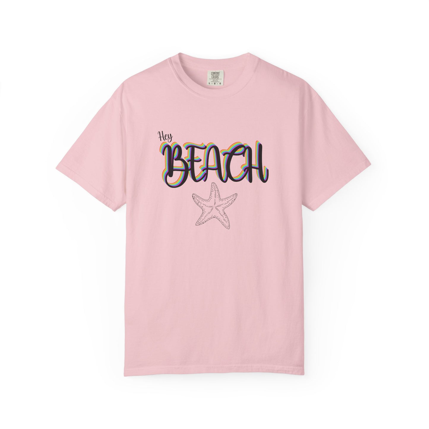 Hey Beach Shirt: Rainbow Summer Starfish Tee