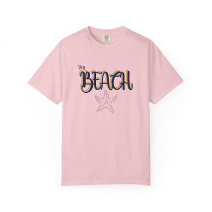 Hey Beach Shirt: Rainbow Summer Starfish Tee