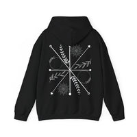 Mystic Bloom Compass” Hoodie – Vogart Exclusive