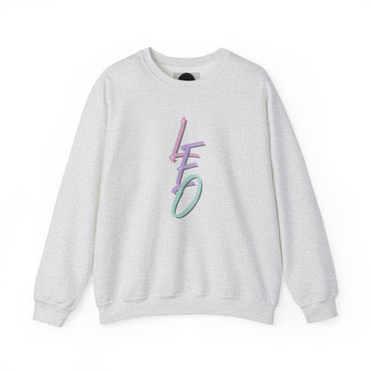 Leo Zodiac Sweatshirt: Pastel Lettering, Astrology Horoscope Shirt