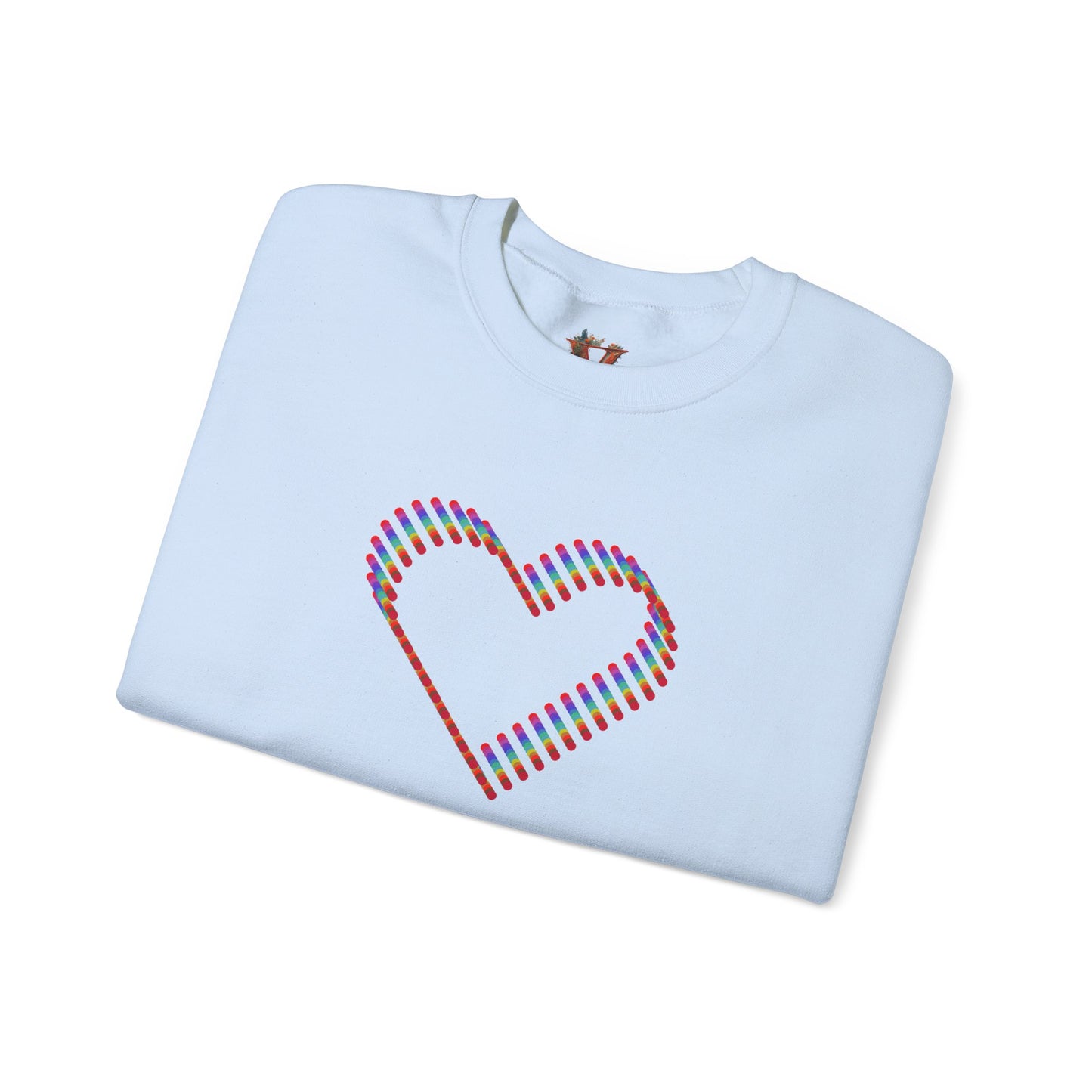 3D Colorful Heart Sweatshirt – Comfort and Artistry