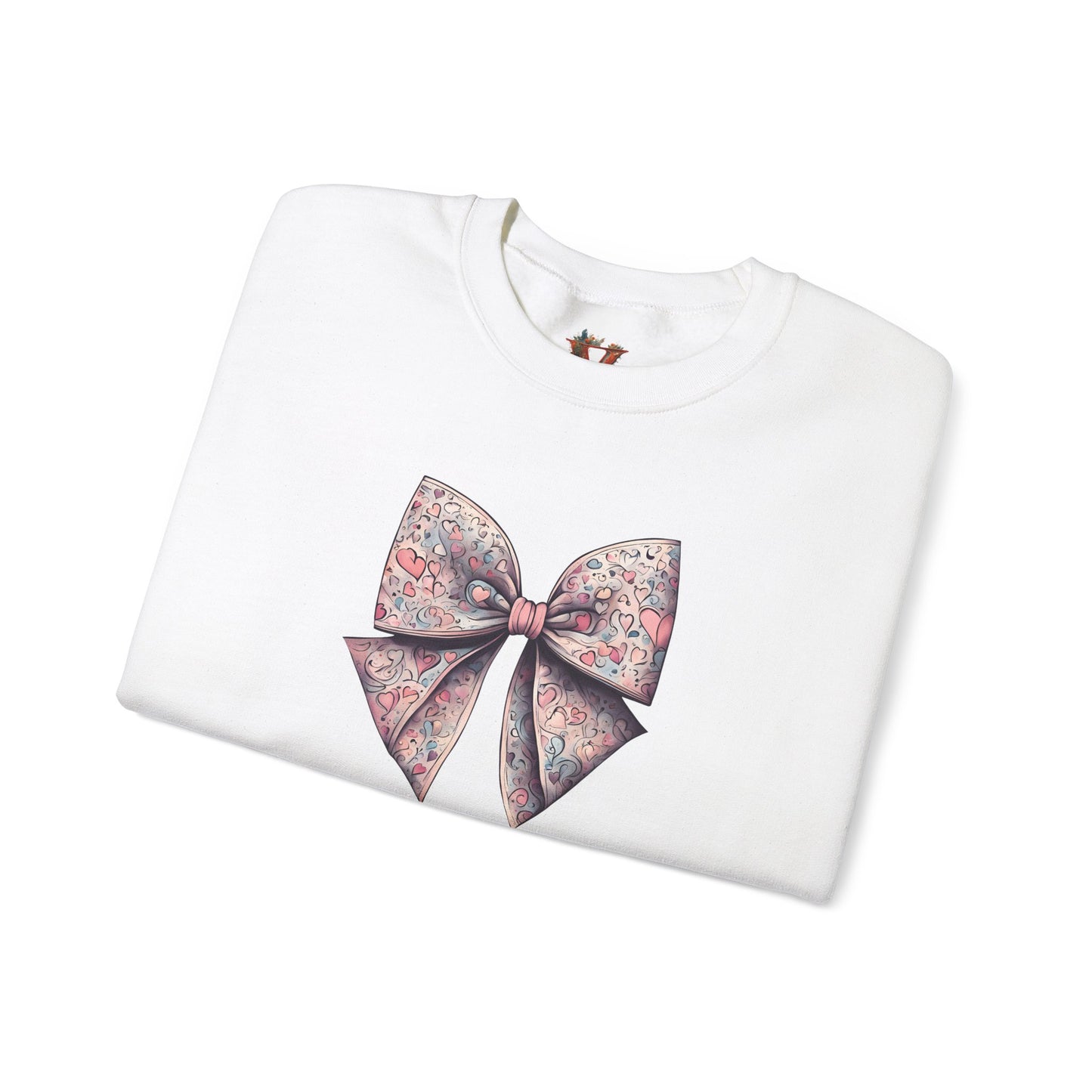 Heart Ribbon Bow X.O.X.O Valentine’s Sweatshirt - Charming and Unique