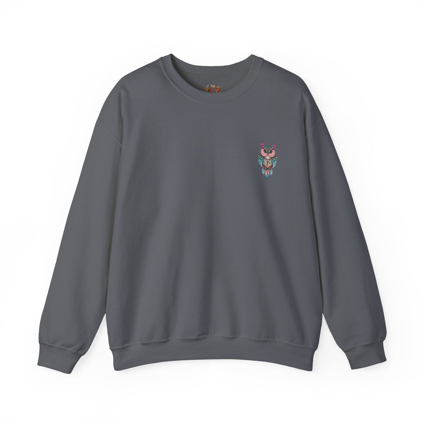 Grumpy Glow Owl Crewneck Sweatshirt - Soft And Warm