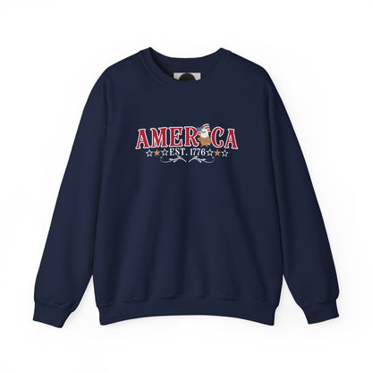 Patriotic America Eagle Sweatshirt: 1776 USA Flag 250 Years Of Freedom Shirt