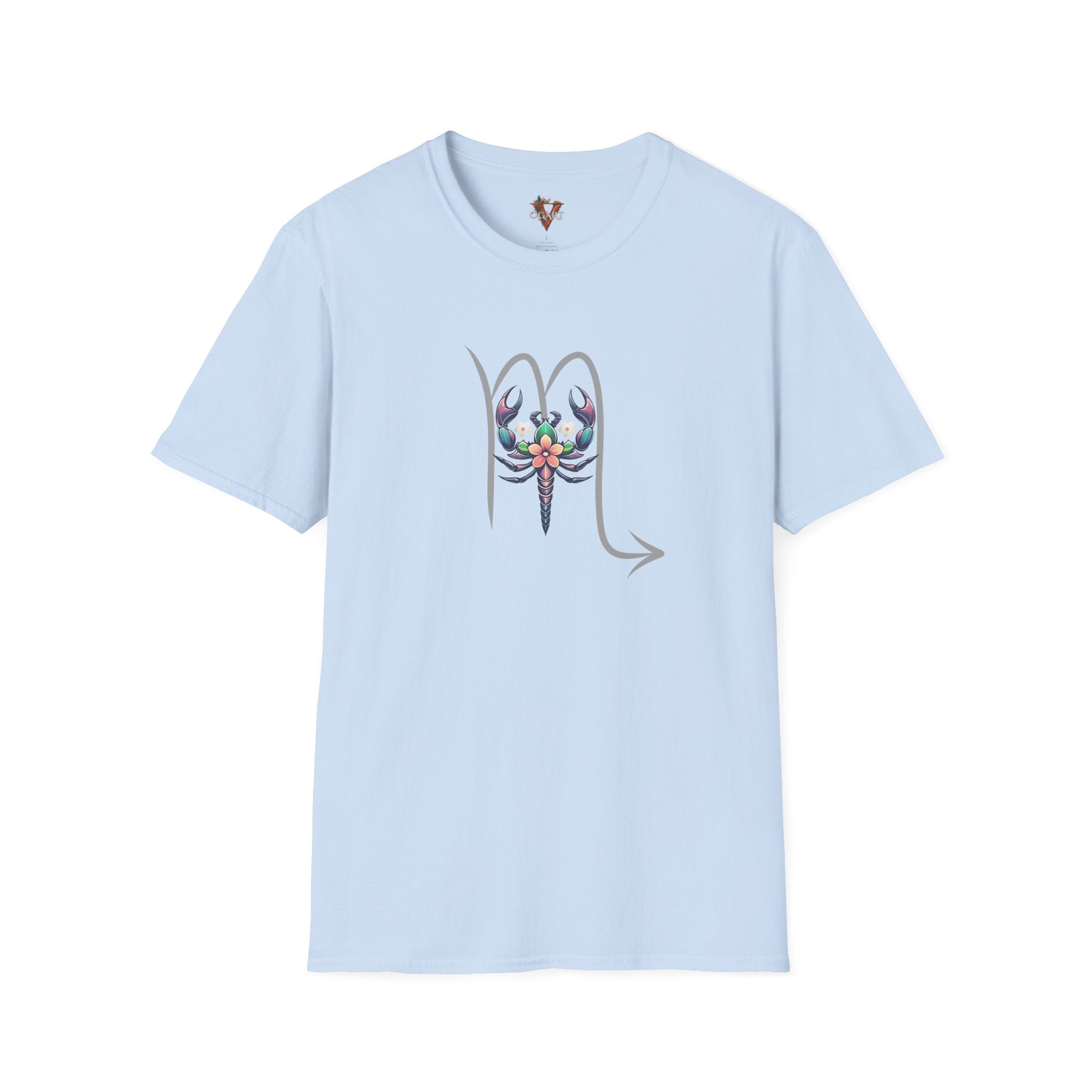Scorpio Floral Emblem T-Shirt – Zodiac Scorpion Design