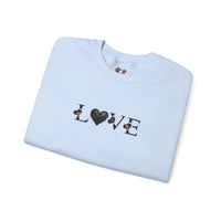 Love Black Heart Sweatshirt – Creativity and Comfort