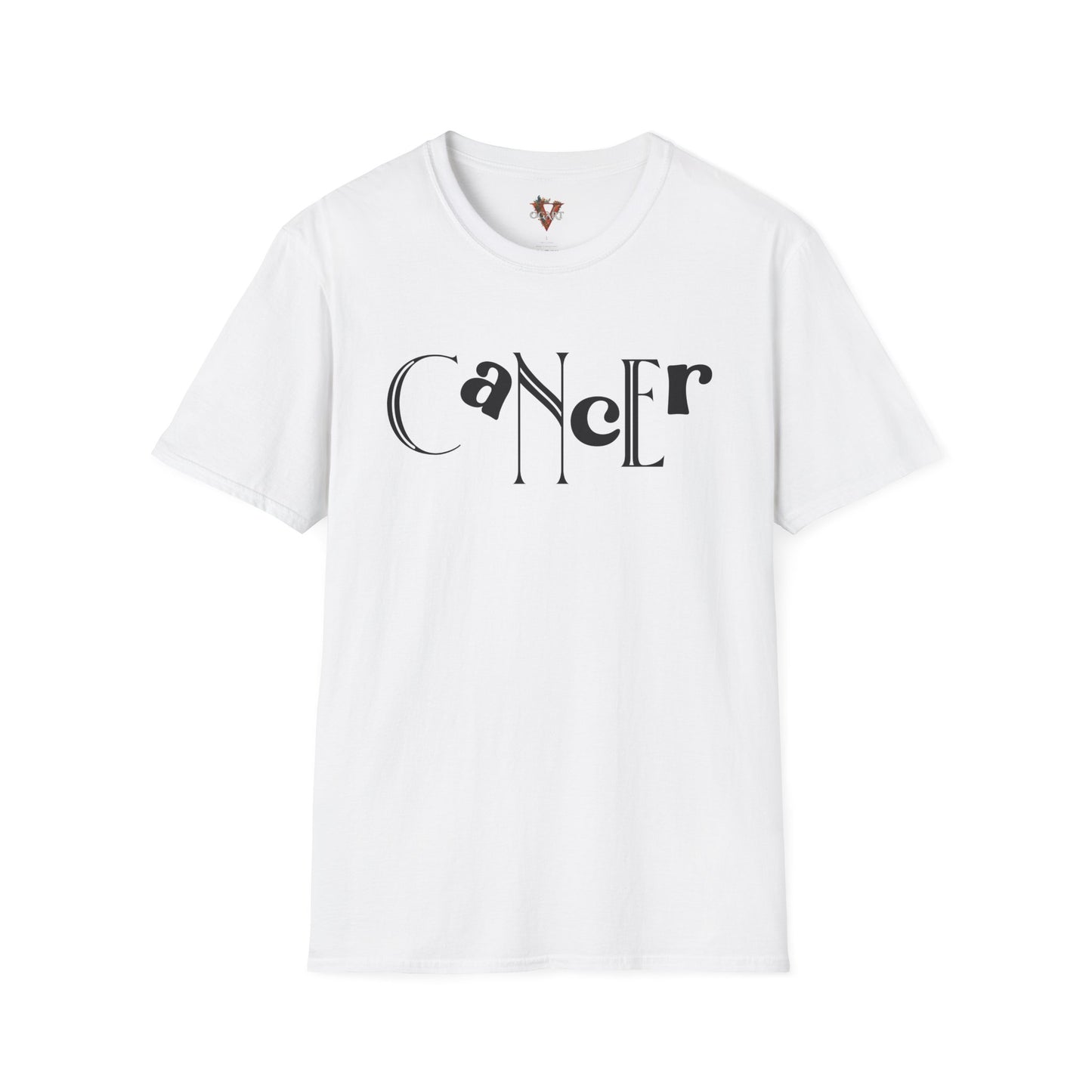 Duality Cancer T‑Shirt – Bold Zodiac Wordmark Tee - Vogart