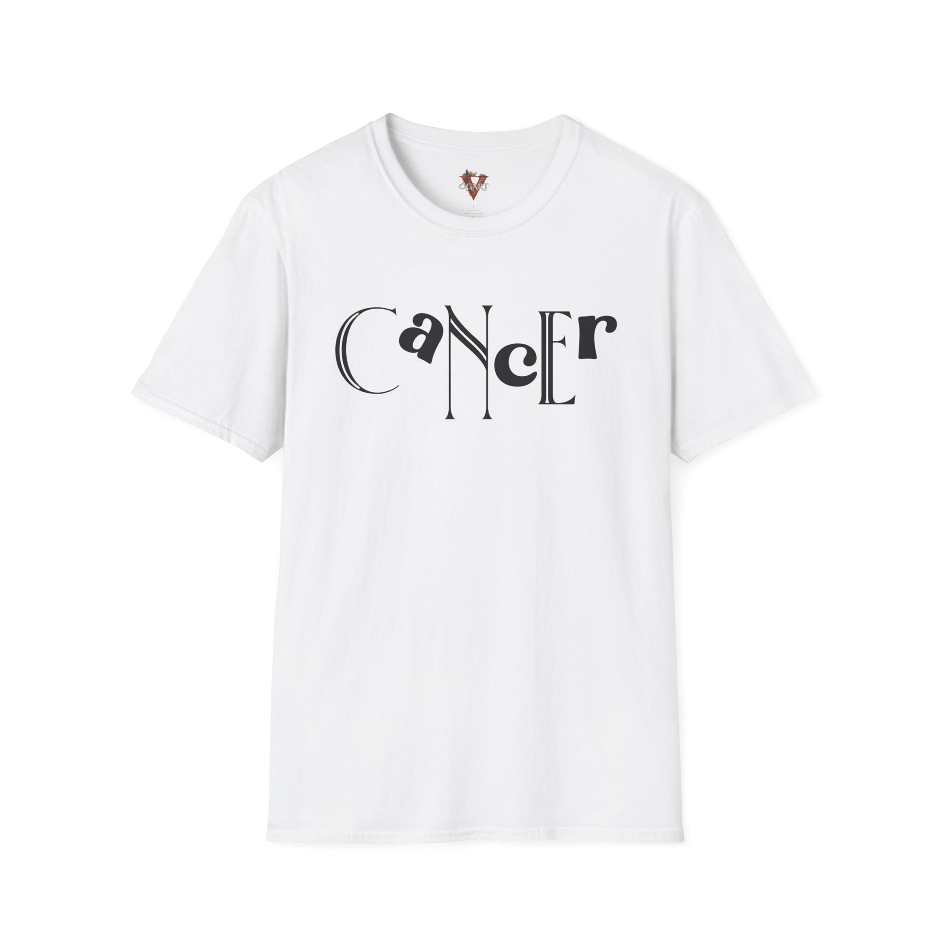 Duality Cancer T‑Shirt – Bold Zodiac Wordmark Tee - Vogart