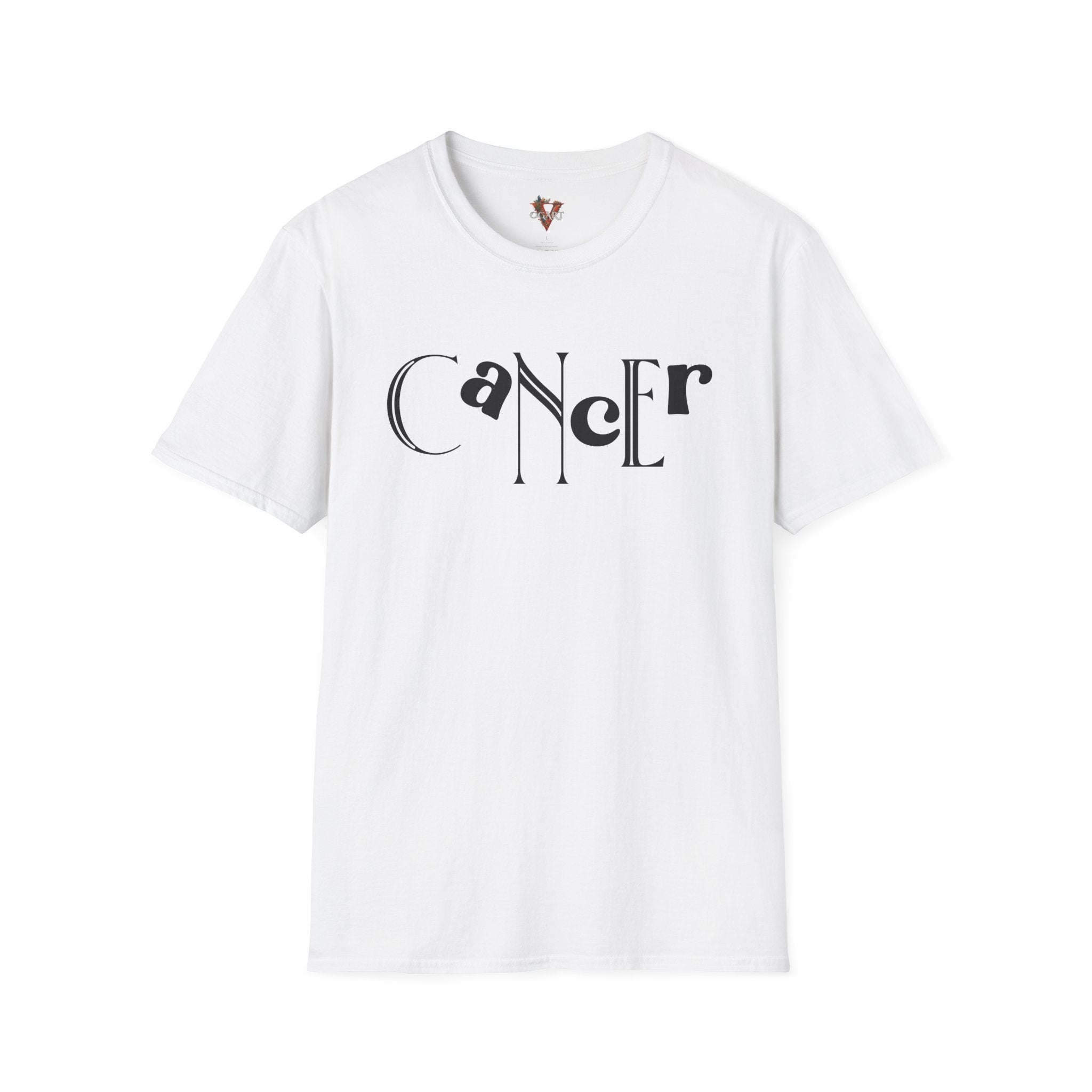 Duality Cancer T‑Shirt – Bold Zodiac Wordmark Tee - Vogart