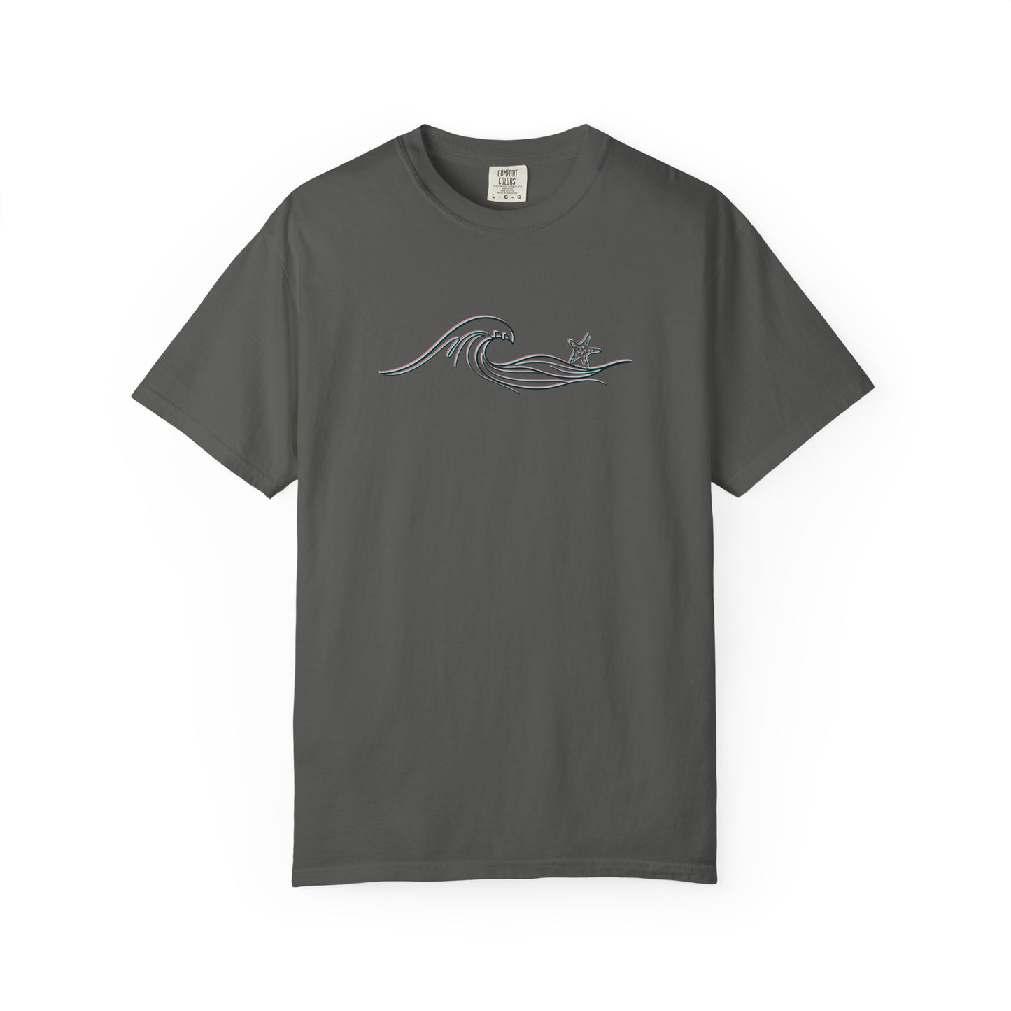 Wave Starfish T-Shirt: Comfort Colors Coastal Tee