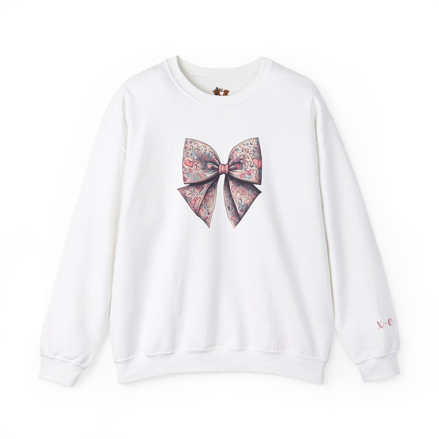 Heart Ribbon Bow X.O.X.O Valentine’s Sweatshirt - Charming and Unique