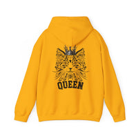 Queen Cat Hoodie with Mawjesty Text for Cat Lovers