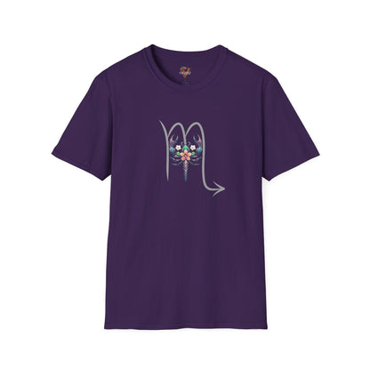 Scorpio Zodiac T-Shirt: Floral Astrology, Boho Horoscope Gift
