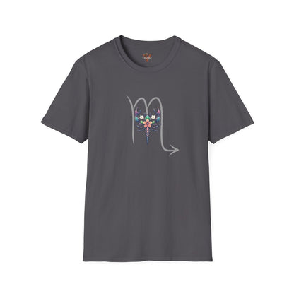 Scorpio Zodiac T-Shirt: Floral Astrology, Boho Horoscope Gift