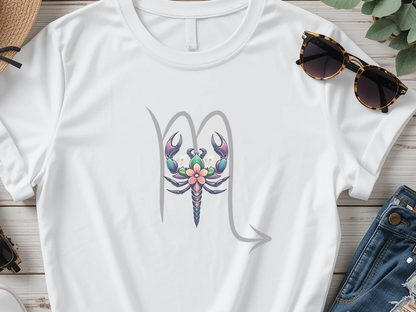 Scorpio Zodiac T-Shirt: Floral Astrology, Boho Horoscope Gift