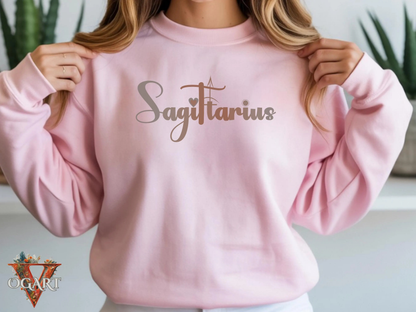 Sagittarius Zodiac Sweatshirt: Celestial Crewneck