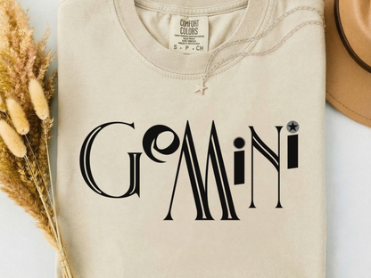 Gemini Zodiac Shirt: Comfort Colors Astrology Tee