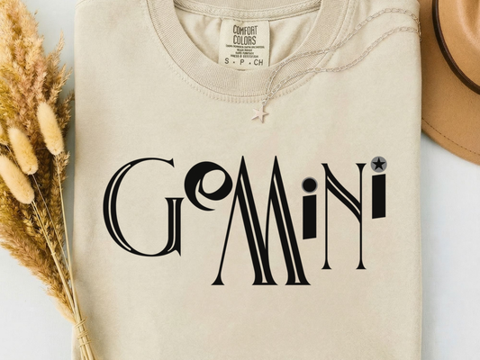 Gemini Zodiac Shirt: Comfort Colors Astrology Tee