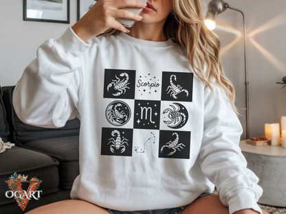 Scorpio Zodiac Sweatshirt: Scorpio Graphic Shirt