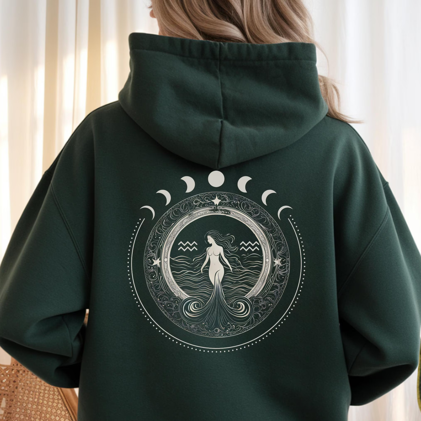 Aquarius Zodiac Hoodie: Astrology Graphic Sweatshirt