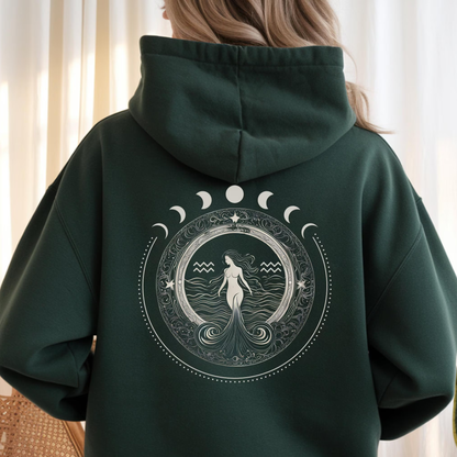 Aquarius Zodiac Hoodie: Astrology Graphic Sweatshirt