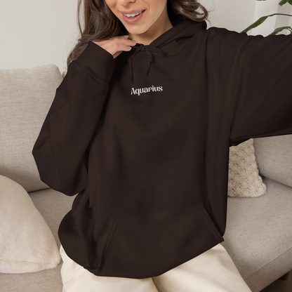 Aquarius Zodiac Hoodie: Astrology Graphic Sweatshirt
