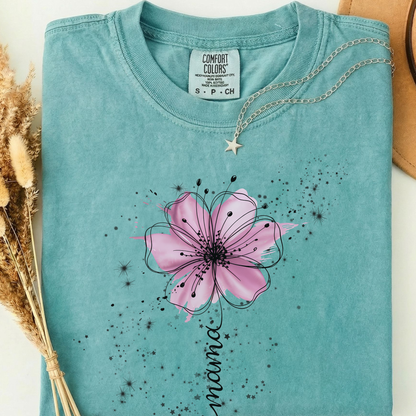 Floral Mom T-Shirt: Celestial Mother Shirt
