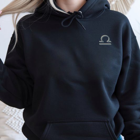 Libra Zodiac Hoodie: Butterfly Astrology Sweatshirt