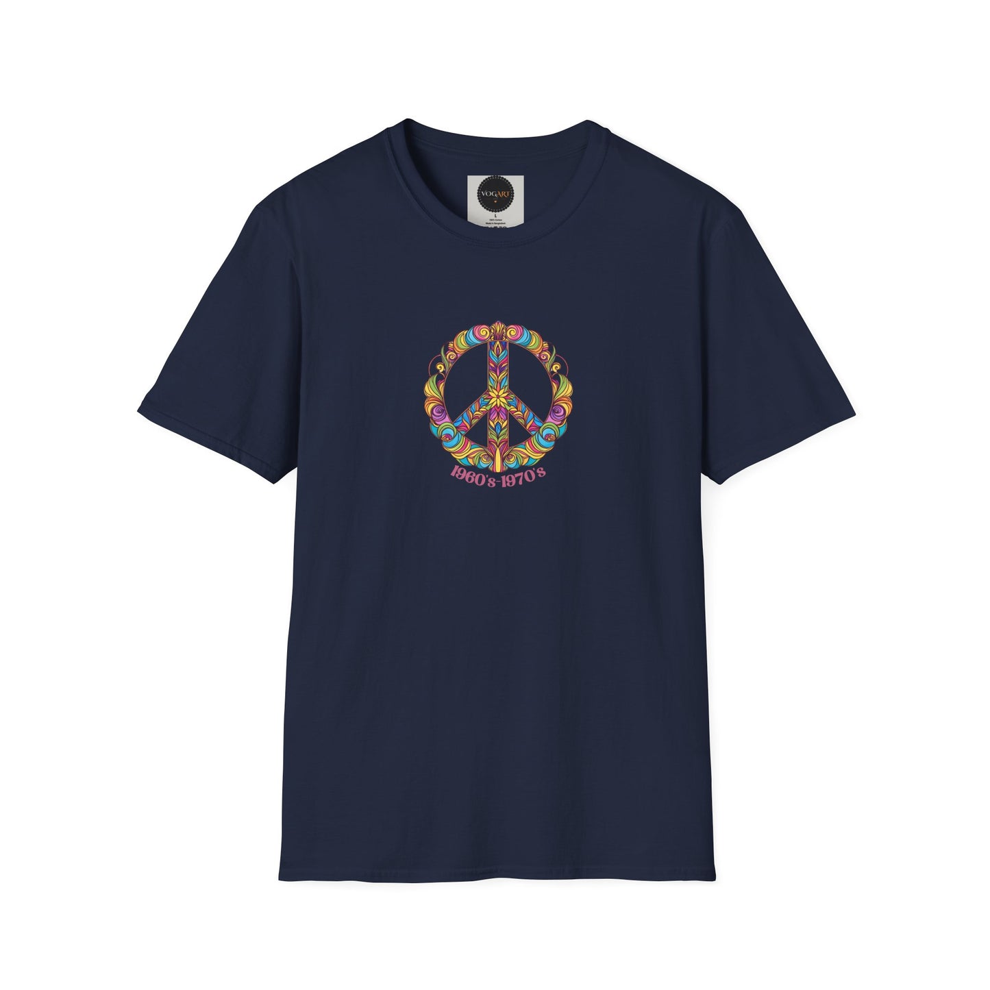 Retro Peace Graphic Tee: 60s 70s Hippie Style