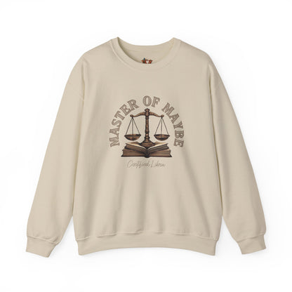 Sarcastic Libra Sweatshirt: Master of Maybe Shirt