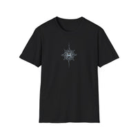 “Cancer Zodiac Tee – intricate sun astrology design on 100% cotton shirt”