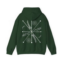 Mystic Bloom Compass” Hoodie – Vogart Exclusive