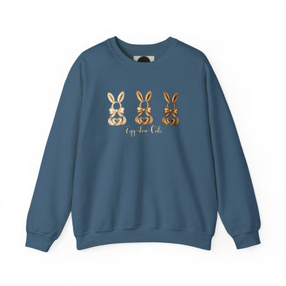 Bunny Trio Sweatshirt: Egg-stra Cute Rabbit Shirt