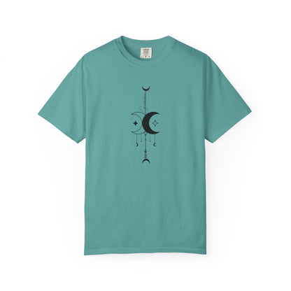 Gemini Celestial T-Shirt: Twin Moon Comfort Colors Tee