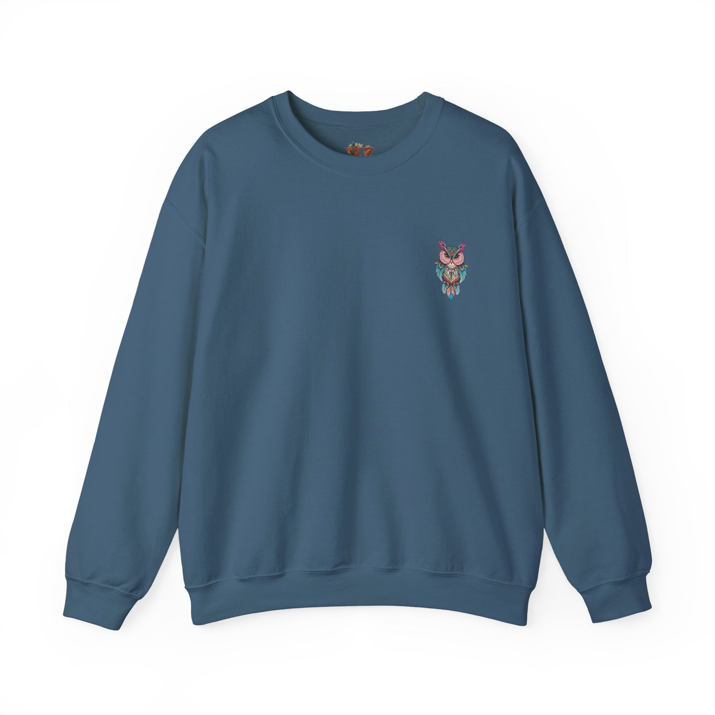 Grumpy Glow Owl Crewneck Sweatshirt - Soft And Warm