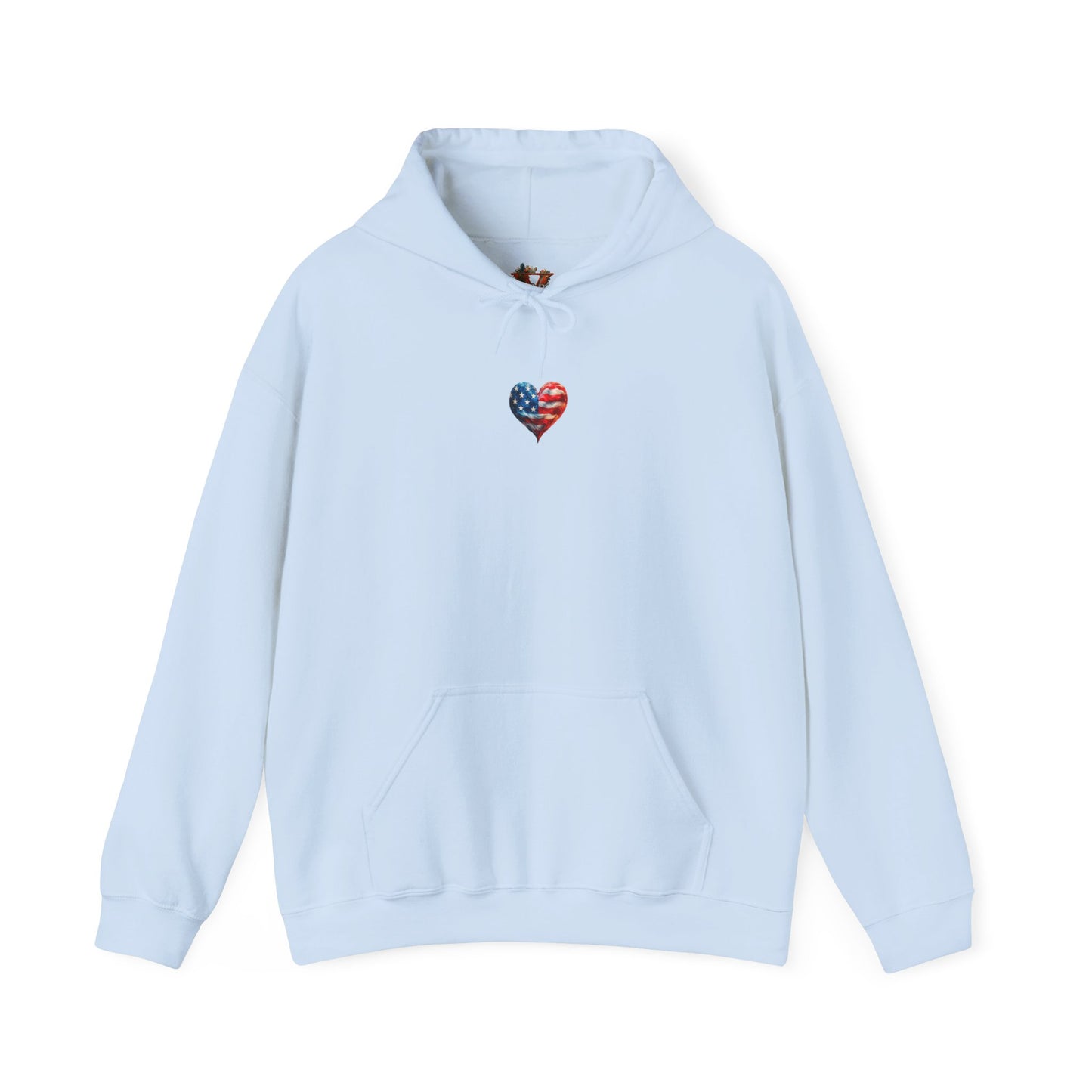 USA Flag Heart Hoodie – Patriotic Style