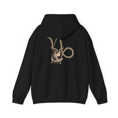 Capricorn Zodiac Hoodie: Back Print - Birthday Gift