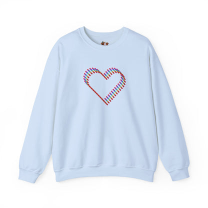 Rainbow Heart Sweatshirt: Autumn Pride Crewneck