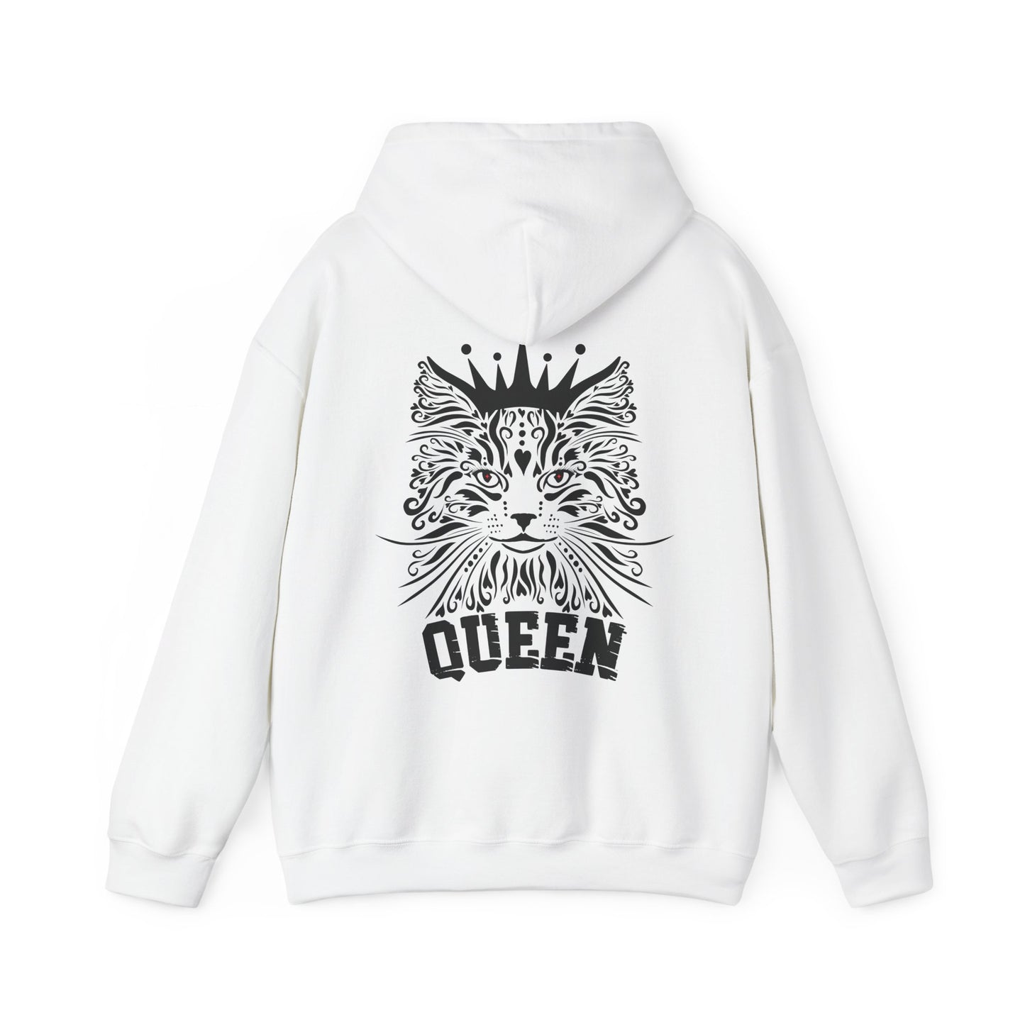 Cat Hooded Sweatshirt: Queen Cat Graphic Hoodie
