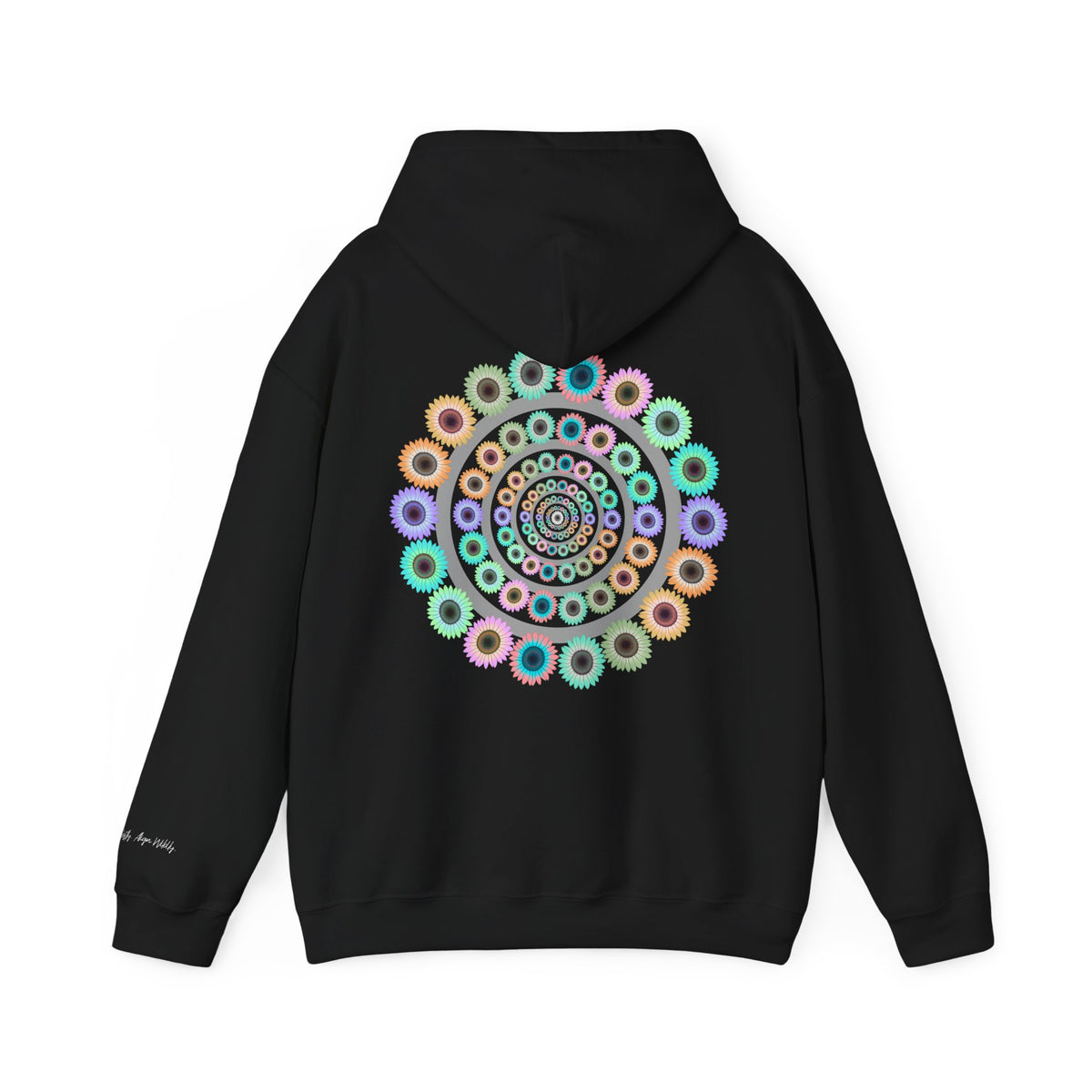 Bloom Softly Mandala Hoodie: Trippy Floral Festival Shirt