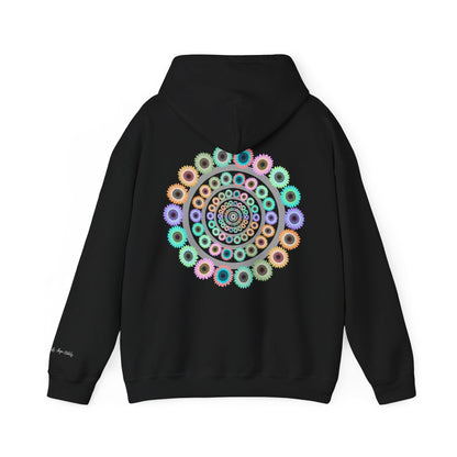 Bloom Softly Mandala Hoodie: Trippy Floral Festival Shirt