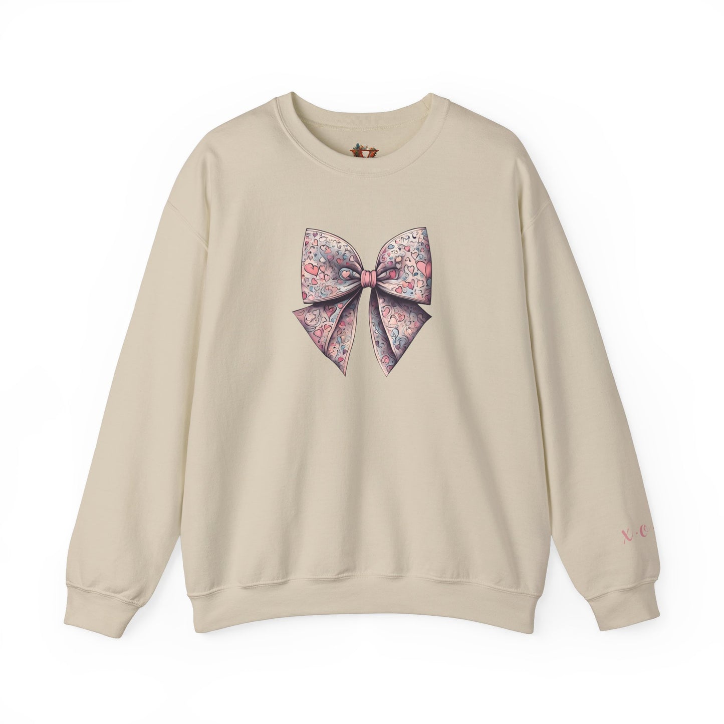 Heart Ribbon Bow X.O.X.O Valentine’s Sweatshirt - Charming and Unique