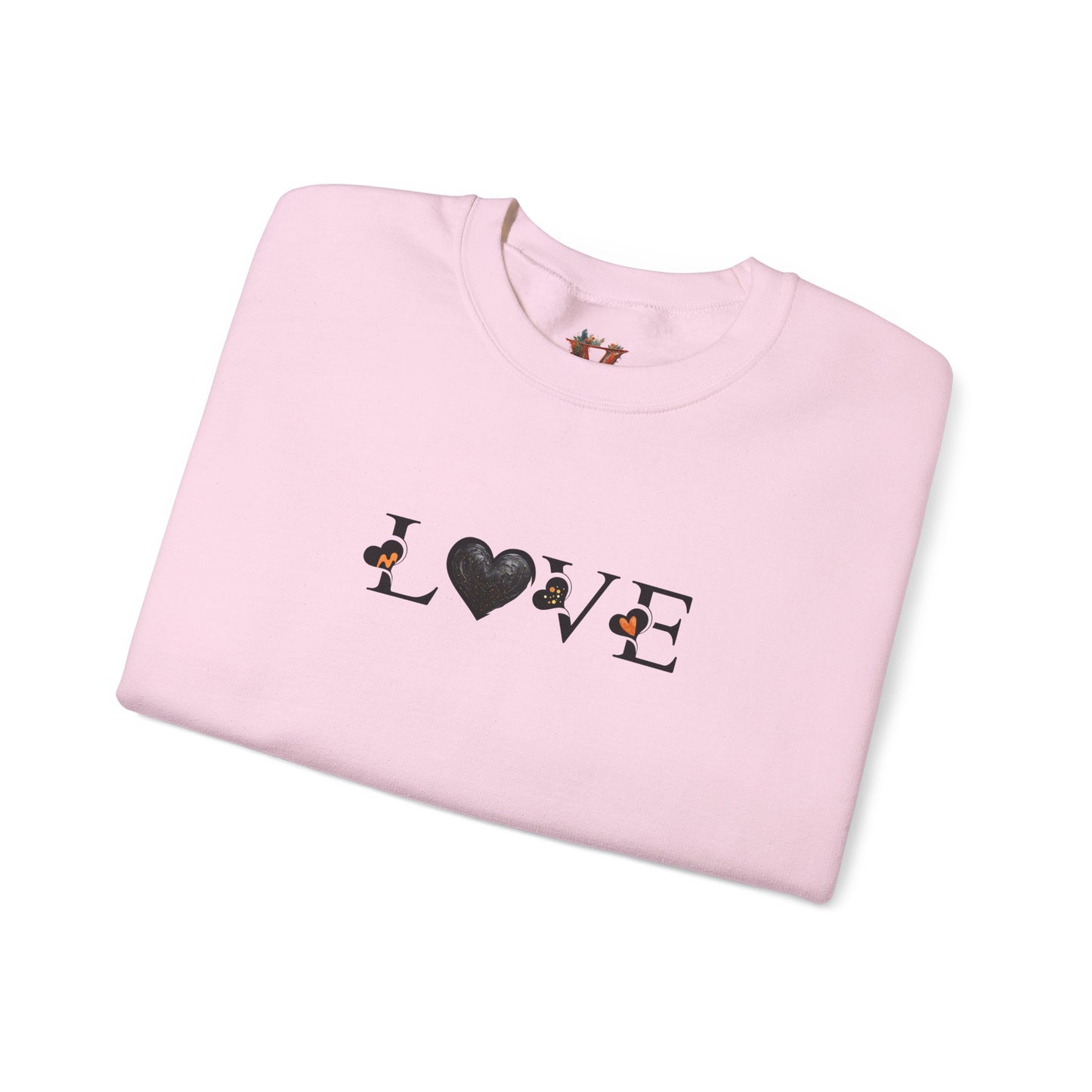 Love Black Heart Sweatshirt – Creativity and Comfort