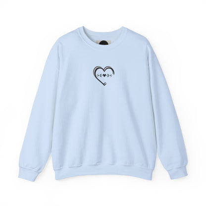 3D Moon Phase Heart Sweatshirt: Celestial Shirt