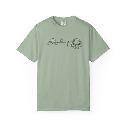 Beach Pulse T-shirt: Comfort Colors Summer Shirt