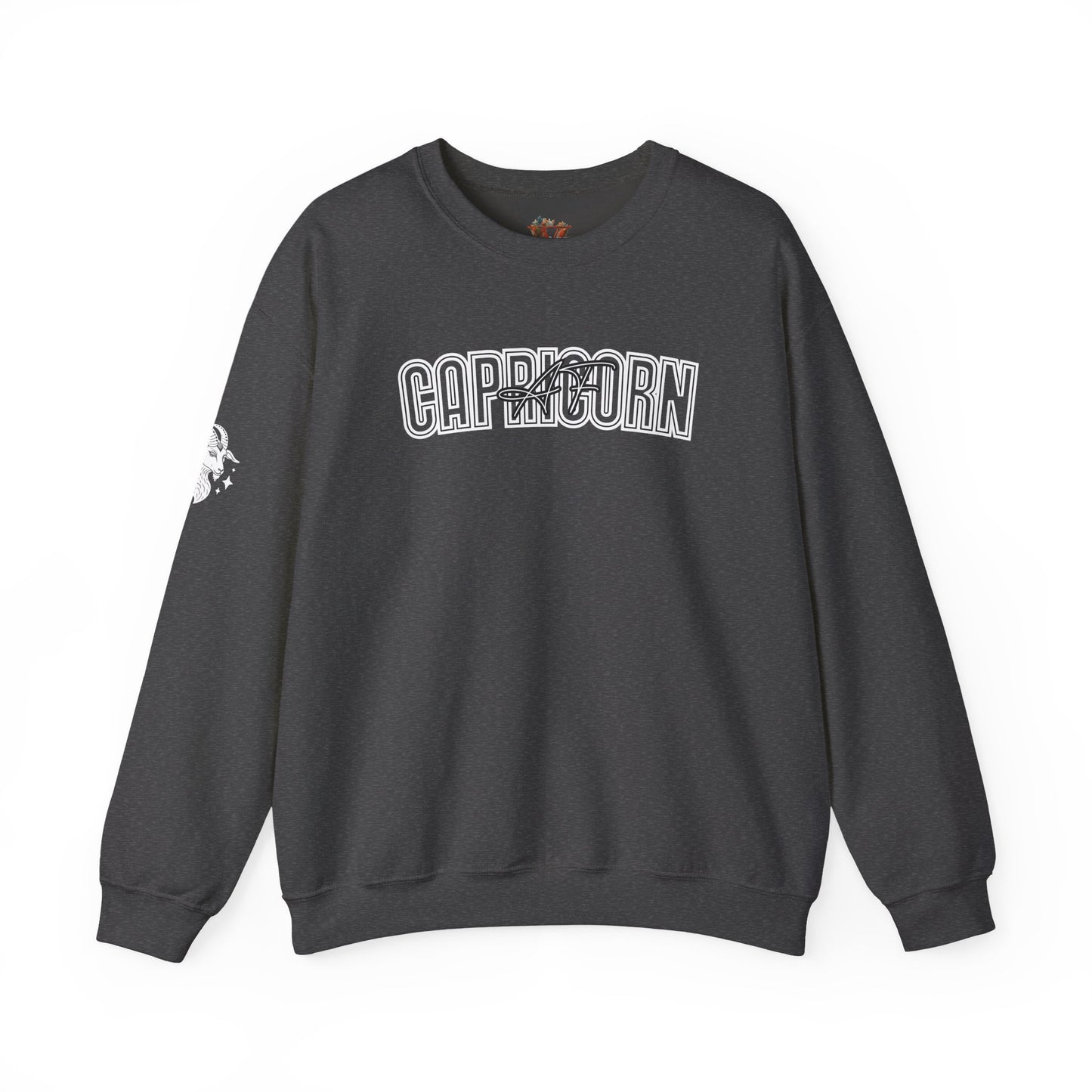 Capricorn Sweatshirt: Zodiac Crewneck with Sleeve Detail